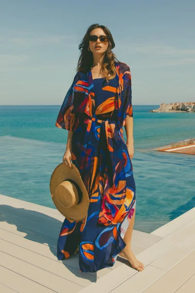 Dámské kimono Papaya - Tmavě modrá