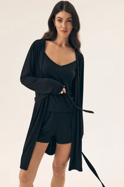 Dámský župan Risa - Černá