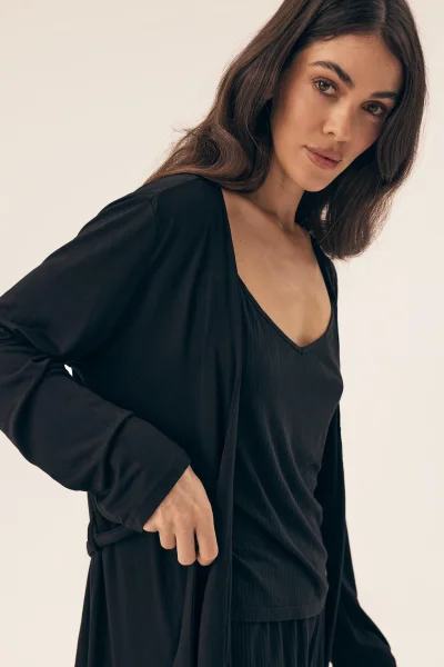 Dámský župan Risa - Černá