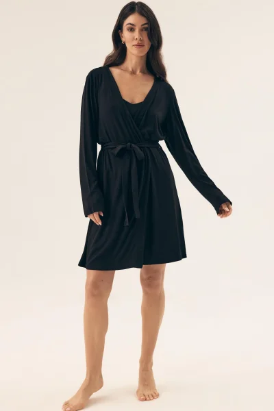 Dámský župan Risa - Černá