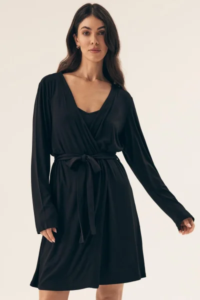 Dámský župan Risa - Černá