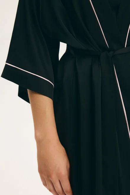 Dámský župan Aware - s kimono rukávy - Černá