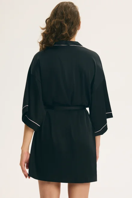 Dámský župan Aware - s kimono rukávy - Černá