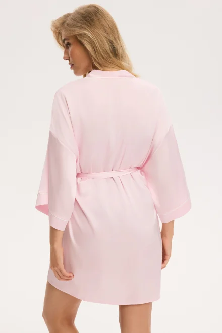 Dámský župan Aware - s kimono rukávy - Světle růžová