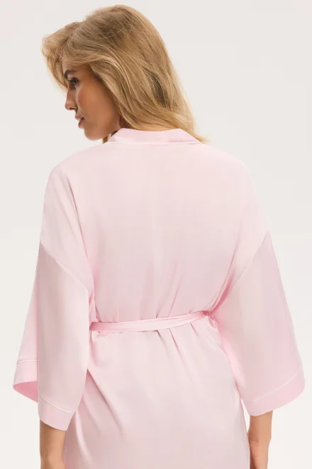 Dámský župan Aware - s kimono rukávy - Světle růžová