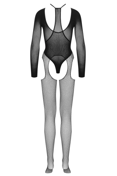 Sexy body Seduce - s punčochami - Černá