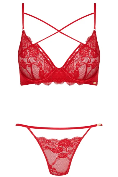 RED Sexy komplet Radiant - 2 dílný - Červená