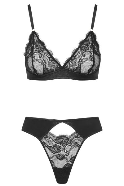 Sexy komplet Wolver - 3 dílný - Černá