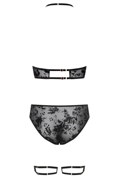 Sexy komplet Zacco - 2 dílný - Černá