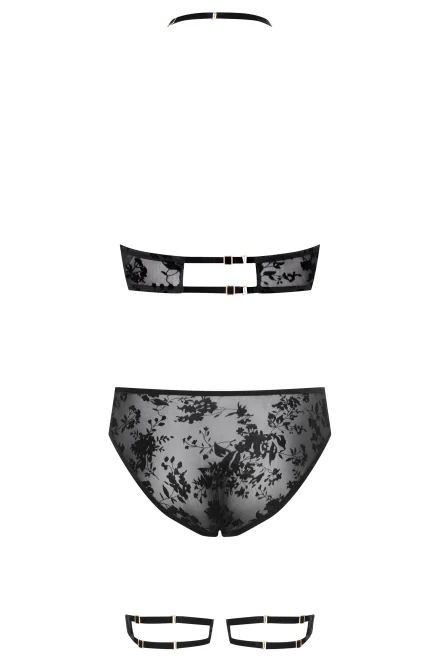 Sexy komplet Zacco - 2 dílný - Černá