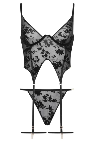 Sexy komplet Zaire - 2 dílný - Černá