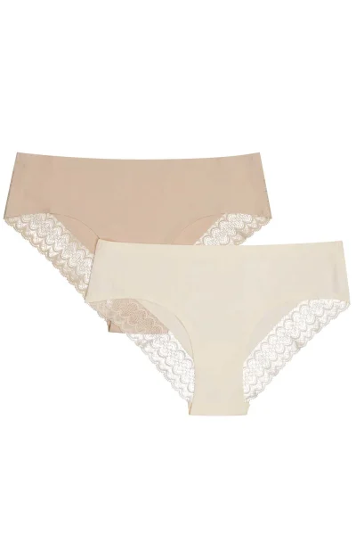 2 PACK kalhotky Parisa - Béžová-ecru