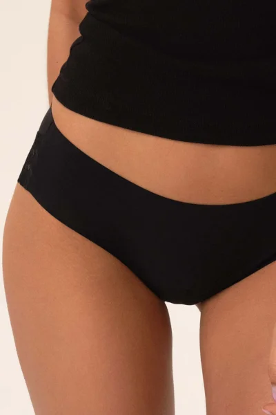 2 PACK kalhotky Parisa - Černo-béžová