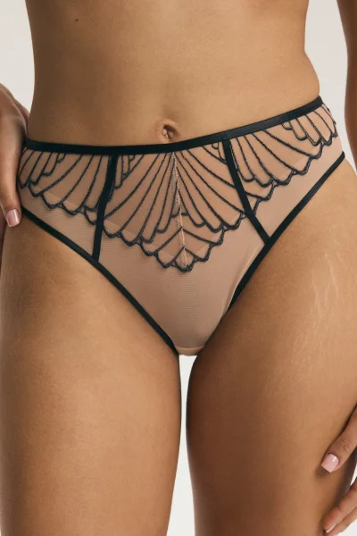 Kalhotky Nugat - vyšší pas - Šedá