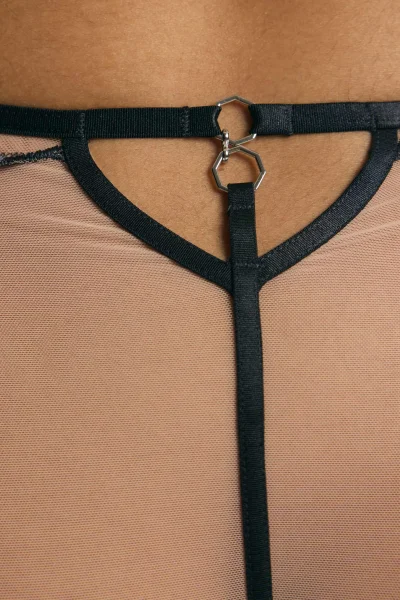 Kalhotky Nugat - vyšší pas - Šedá