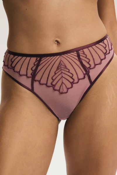 Kalhotky Nugat - vyšší pas - Růžová