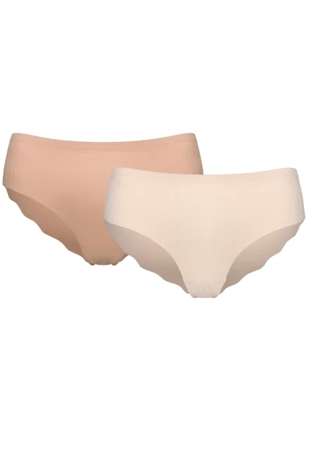2 PACK kalhotky Pama - Růžovo-bílá