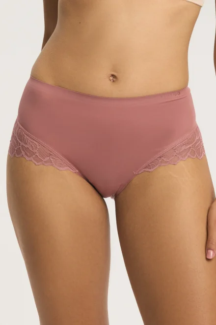 2 PACK nohavičky Pansy – s čipkou - Ecru-ružová