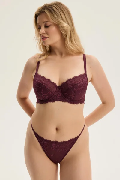 Tanga Cloe - Hnědo-červená (Mahoniová)