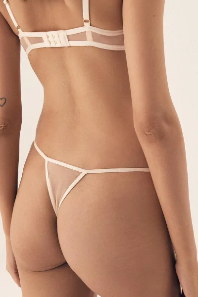 Tanga Batty - Krémová
