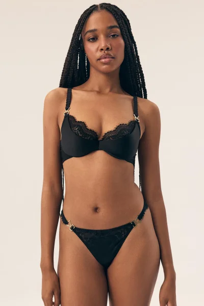 Tanga Brillant - Černá