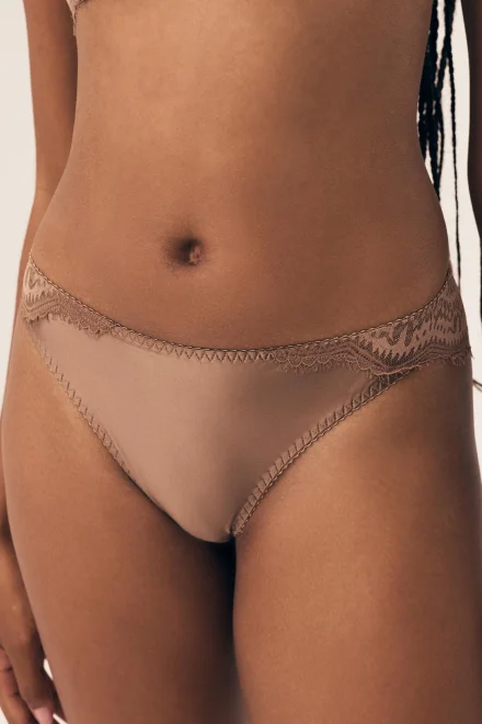 Kalhotky Brillant - Hnědá se zlatým podtónem