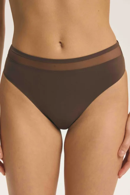 Tanga Basic - Tmavě hnědá