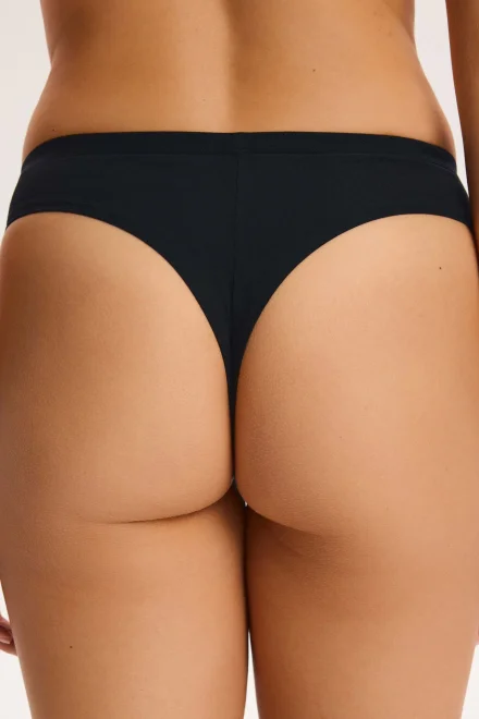 2 PACK tanga Peggy - bavlna - Růžovo-černá