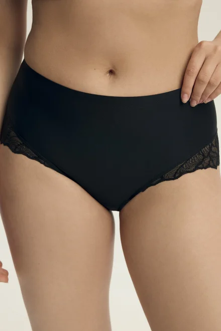 2 PACK kalhotky Pansy - Černá-ecru