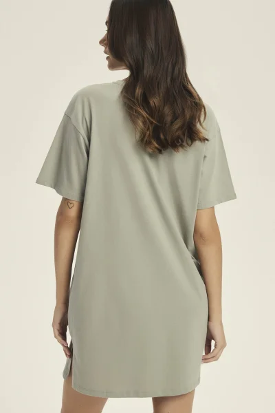 Noční košile Cervia - bavlna - Světle zelená