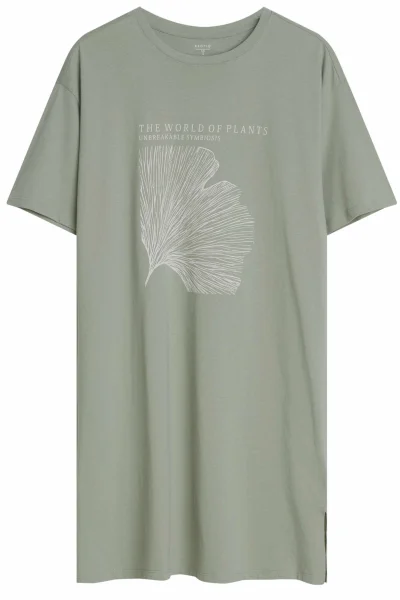 Noční košile Cervia - bavlna - Světle zelená