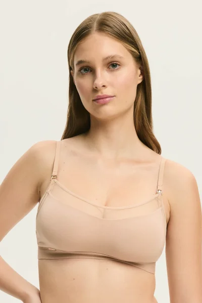 Kojící podprsenka Blissy - Béžová