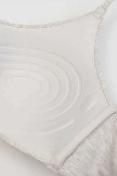 Podprsenkový top Comfie - Světle šedá