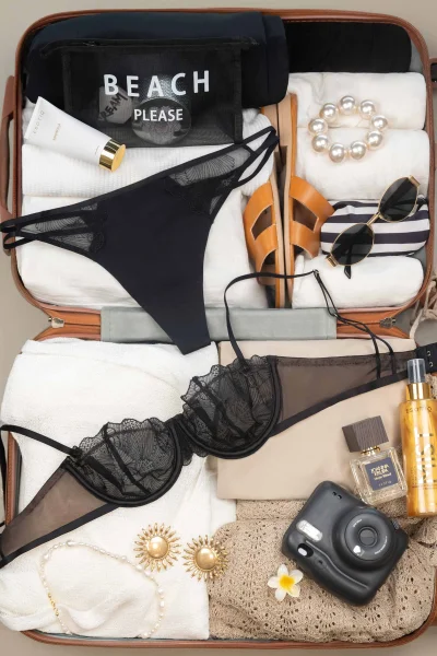 Nevyztužená podprsenka Bluey - Černá