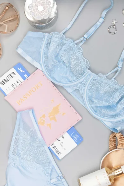 Nevyztužená podprsenka Bluey - Světle modrá