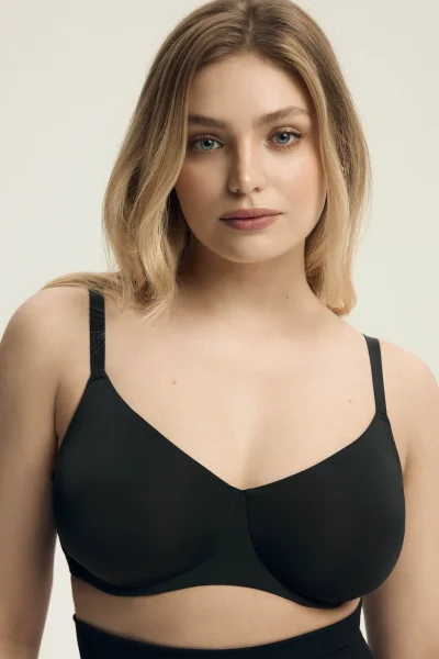 Nevyztužená podprsenka Subtelle - minimizer - Černá