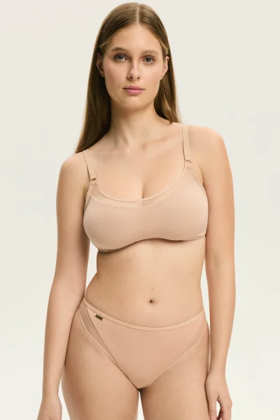Nevyztužená podprsenka Blissy - modal - Béžová