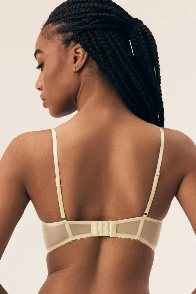 Nevyztužená podprsenka Bloomy - polokorzet - Žlutá