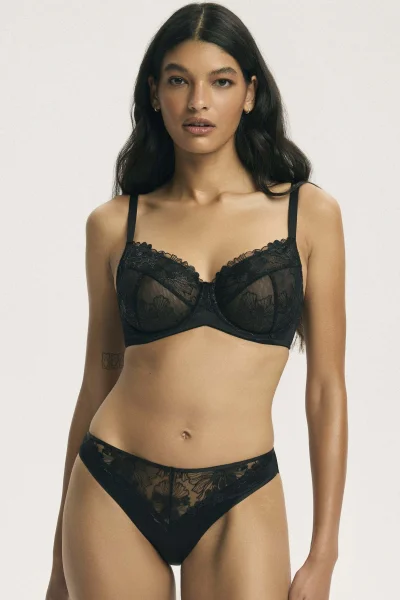 Nevyztužená podprsenka Cindarella - Černá