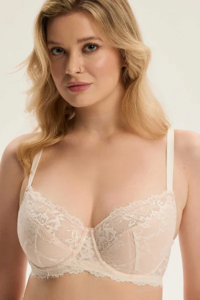 Polovyztužená podprsenka Cloe - Krémová