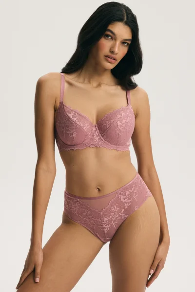 Polovyztužená podprsenka Cloe - Starorůžová