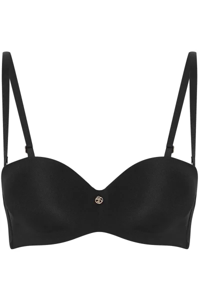 Hladká push-up podprsenka Raffen - Černá