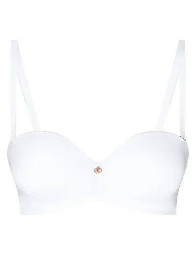 Hladká push-up podprsenka Raffen - Bílá