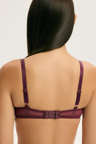 Push-up podprsenka Crown - Hnědo-červená (Mahoniová)