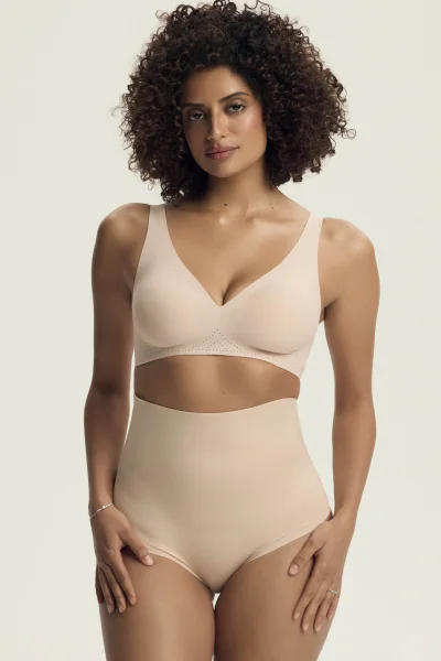 Push-up podprsenka Sleeky - bezešvá - Béžová