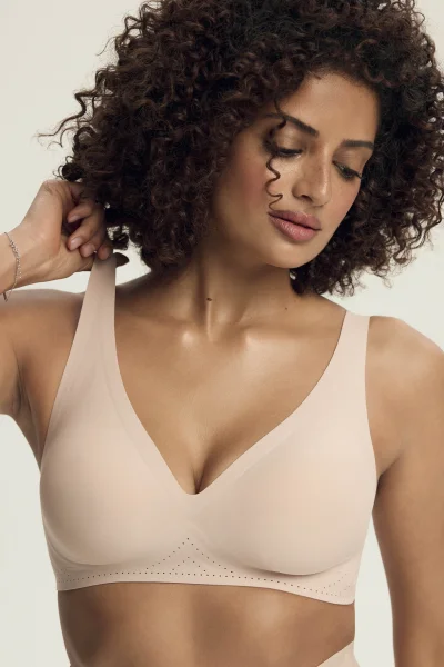 Push-up podprsenka Sleeky - bezešvá - Béžová