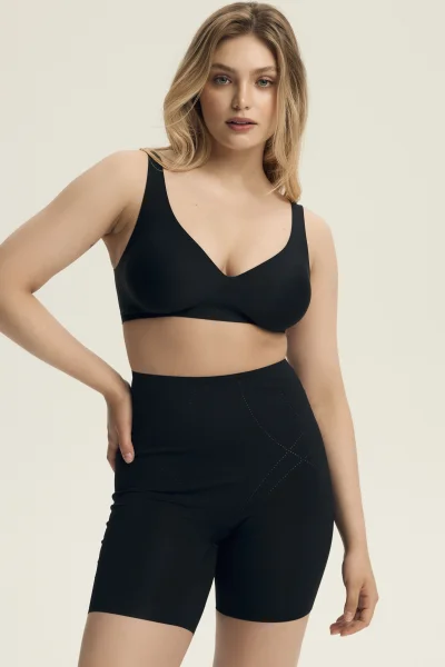 Push-up podprsenka Sleeky - bezešvá - Černá