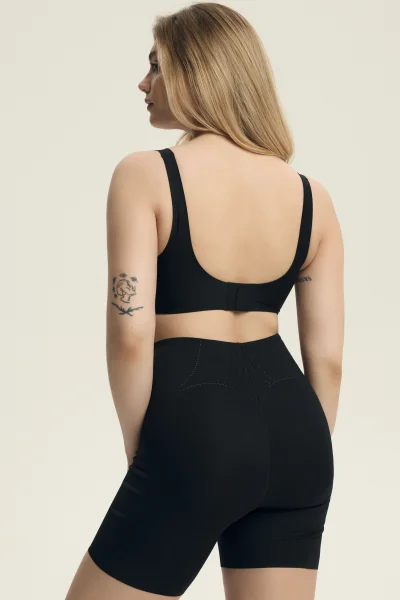 Push-up podprsenka Sleeky - bezešvá - Černá