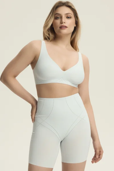 Push-up podprsenka Sleeky - bezešvá - Světle modrá