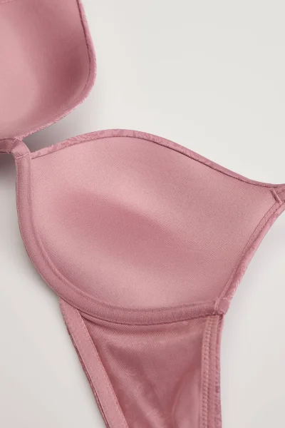 Push-up podprsenka Charm - Starorůžová